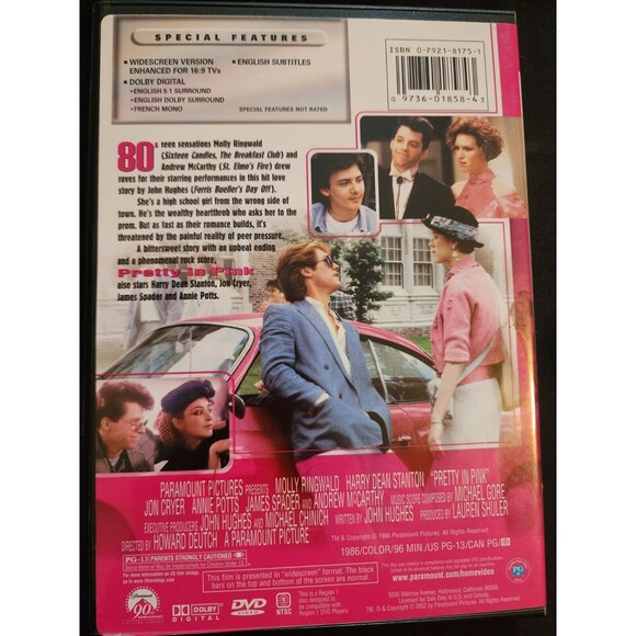 Pretty in Pink DVD, 2002 - Picture 2 of 2